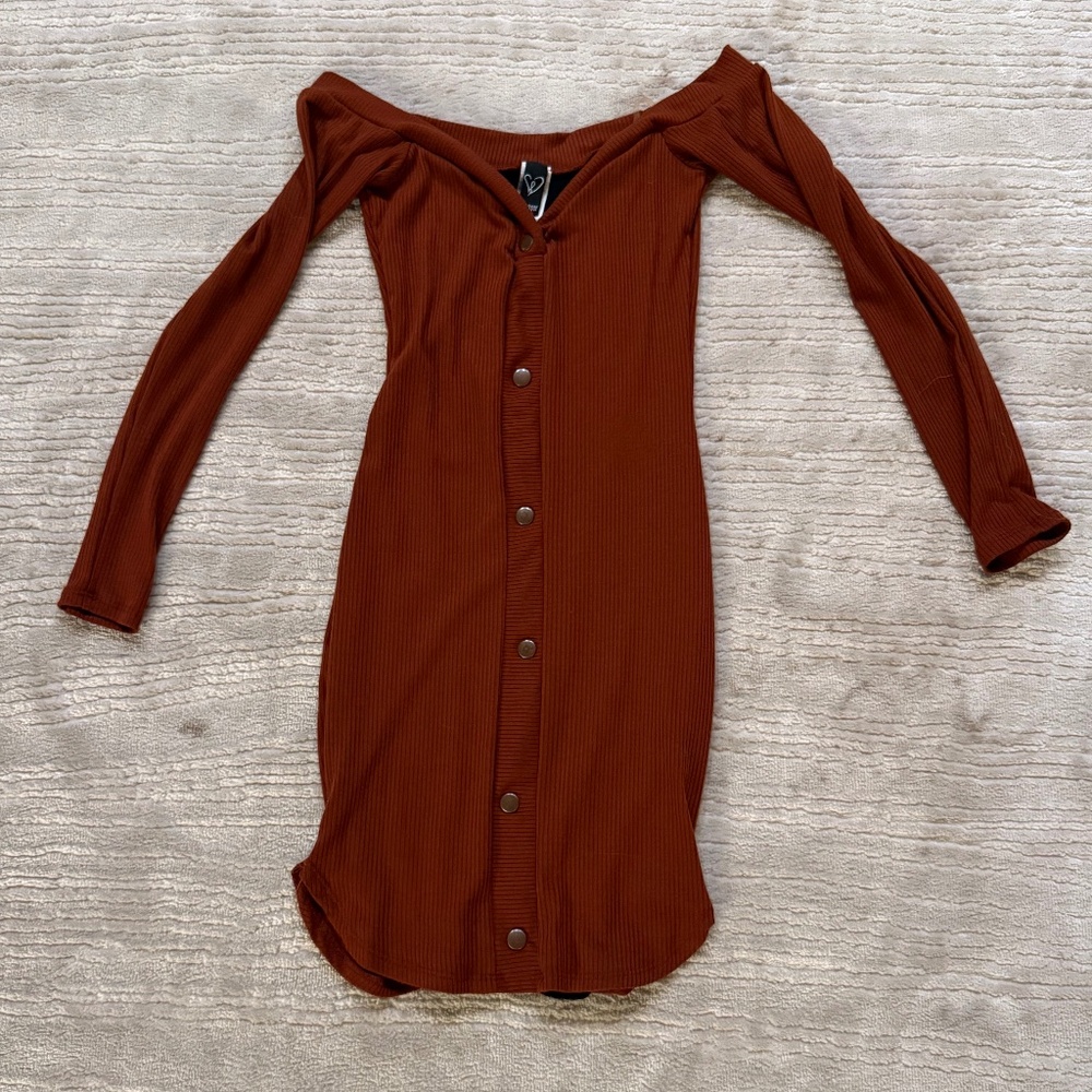 Windsor Brown Mini Dress